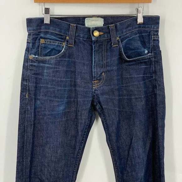 Current Elliott Men's The Slim Taper Distressed Mid Rise In Cove‎ Jeans SZ 29x33 - Picture 3 of 14